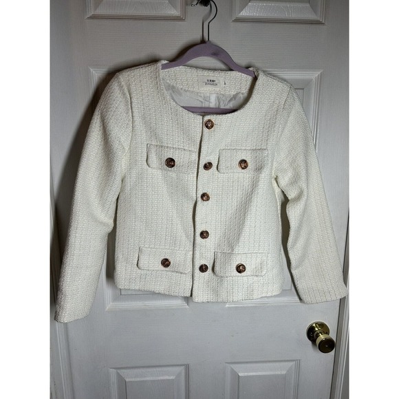 Zuolailin Jackets & Blazers - ZUOLAILIN Women’s Tweed Short Blazer Jacket Size M